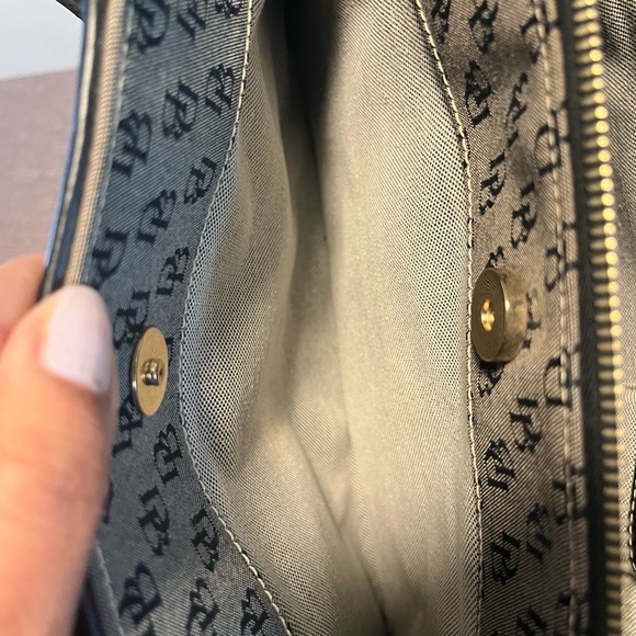 Dooney and Bourke black logo buckle satchel - Picture 7 of 12